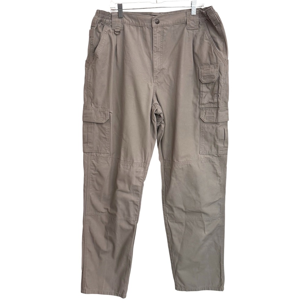 5.11 Tactical Series Mens Khaki Cotton Cargo Pants Style 74251 Tan‎ 40x36